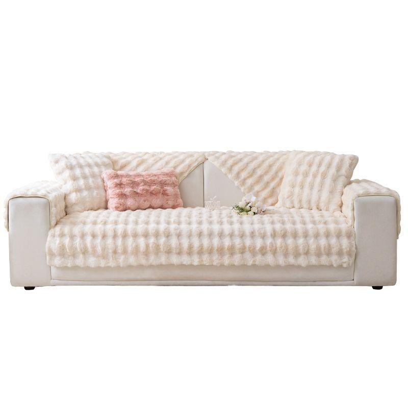 Зимний утолщенный плюшевый диванный плед однотонный плюшевый плед из кролика диванная подушка угловые мягкие чехлы для гостиной скандинавский декор чехол на диван