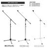 KC Boom Microphone Stand, Straight/Straight, MBCS/BK, Black, Set of 6 (Soft Case, Microphone Holder Included)