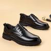 Fashion Men's Leather Oxford Shoes Business Formal Dress Shoes for Office Comfortable Slip-Resistant Flats Luxury Brand Men Casual Shoes