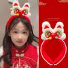 Cartoon Horse Hairband Mascot Plush Horse Headband Sweet New Year Headband  Party Decoration