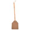Double-sided Leather Fly Swatter Brown Leather With Beech Wood Long Handle Fly Killer Mosquito Swatter For Home Garden