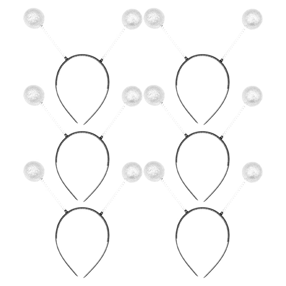 LALAFINA Antenna Headband Alien Hairband Headband with Pompoms Space Alien Butterfly Bubble Bee Pattern Headband Cosplay Headband Insect Animal