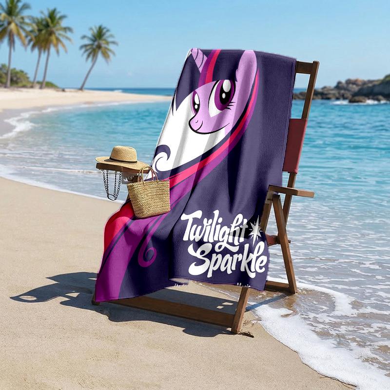 Twilight Sparkle Fashion Beach Towel: Ideal for Summer Adventures Soft, absorbent and quick drying suitable for swimming and bathing