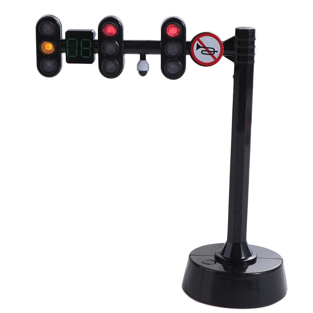 Safety Traffic Toy Light Signs Mini Traffic Light Building Blocks Mini Stop Model Toys  Kids Gift