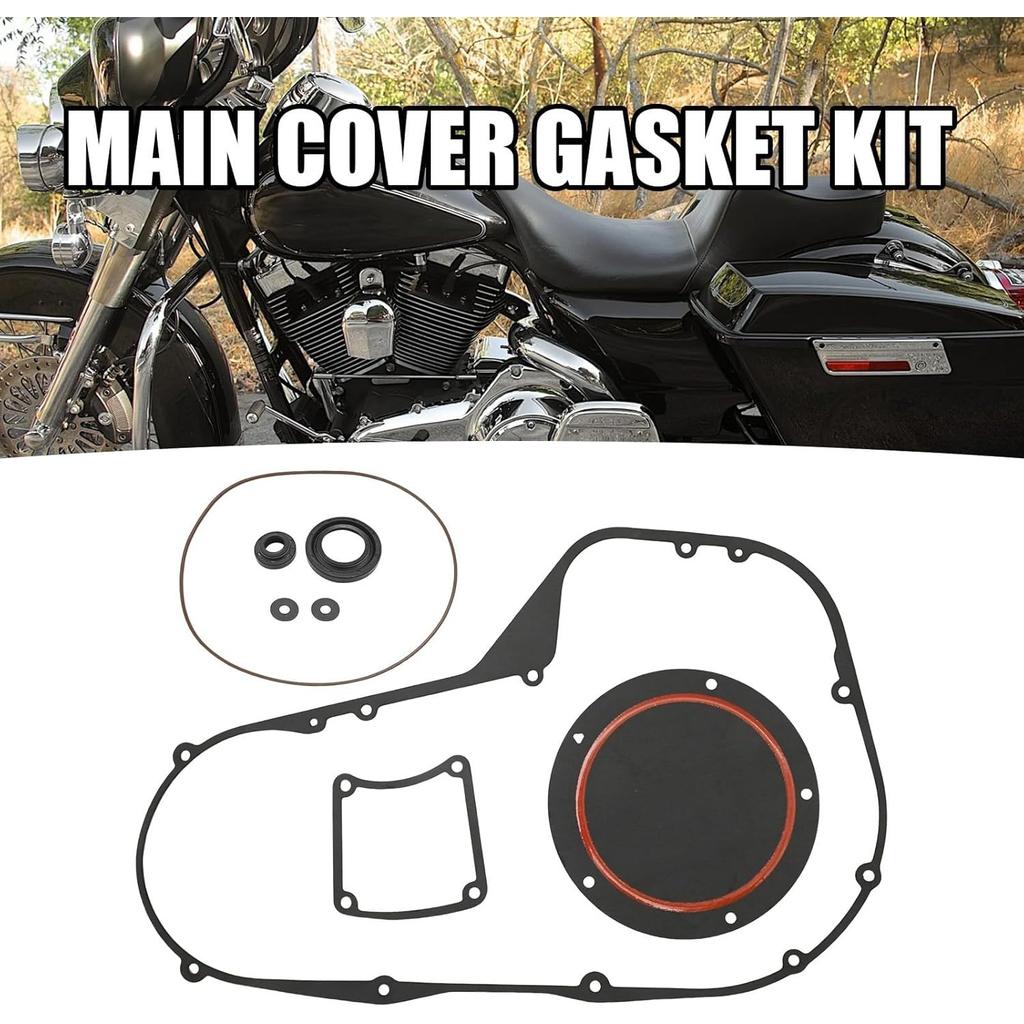34901-94 Primary Cover Gasket Kit Replacement for Harley Davidson Street Glide All Models 2006 Road King Glide Electra Glide FLH/T Twin Cam Bagger