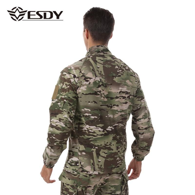 Мужской камуфляжный тактический outdoor комплект из куртки 3-в-1, ветрозащитный, дышащий, рабочая одежда, для походов, кемпинга, спортивной стрельбы