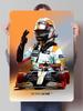 Ландо Норрис Постеры гонщика F1 Гонки Металлические таблички Украшение игровой комнаты Пользовательские жестяные таблички для настенного декора Ретро декор