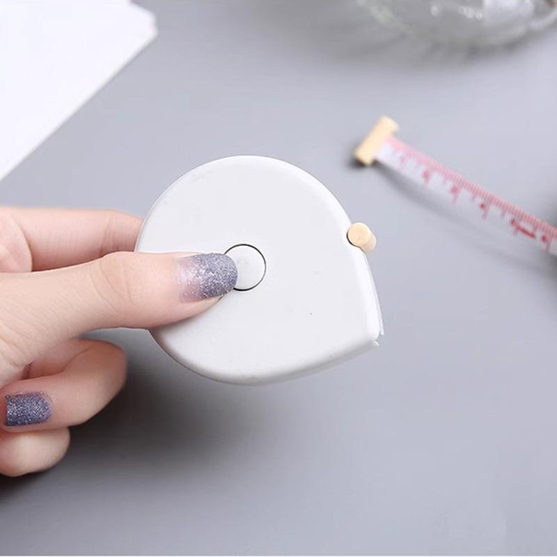 Водонепроницаемая автоматическая выдвижная лента для здоровья, портативная мини-лента для измерения окружности талии, 1,5 м, двусторонняя мягкая лента