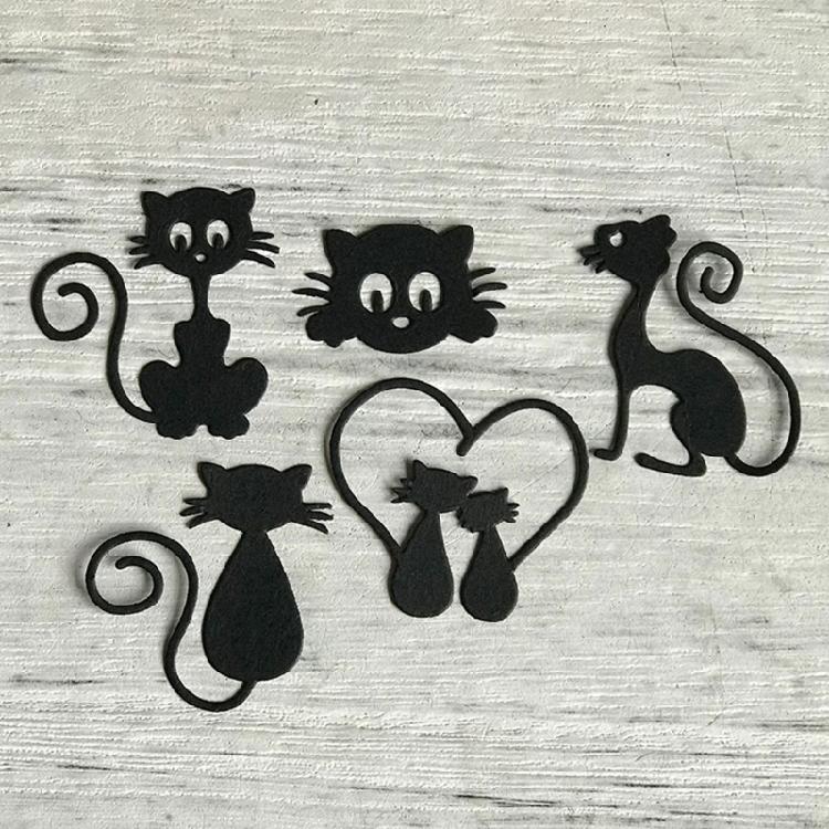 Кошечки Костюм Нож Форма DIY Печать Стальная Форма для Поделок Изготовления Открыток