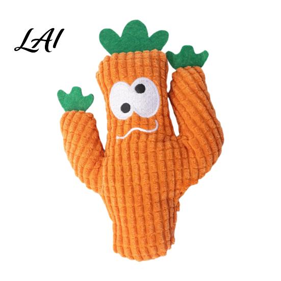 Long-lasting Cat Toy Catnip Cactus Toy Stuffed Chew Soft Plush Kitten Kicker for Indoor Cats Biting Kicking Interactive