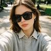 Polarized Sunglasses for Men Women Casual Square Wooden Temple UV400 Classic Daily Wear Driving Travel Shopping 7