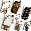 Шотландские коровы Для OPPO A53S A57S A54S A38 A78 A58 A79 A15 A17 A77 A16 A76 A96 A52 A72 A5 A9 A94 A74 Чехол