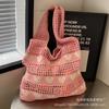 Popular Fashion Big Bag Women's 2025 New Trendy Fashion Knitted Shoulder Bag Large Capacity Commuter Tote Bag