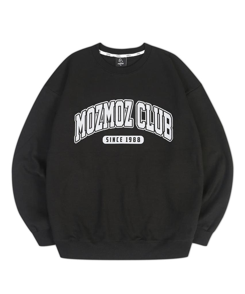 MOZMOZ Arch Logo Oversized Sweatshirt Black (Select Lining)