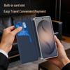 Кожаный чехол-книжка с фэнтезийным узором для Samsung S26 ULTRA с 3D-окном и слотом для карт