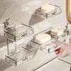 Creative Bathroom Soap Holder Wall Mounted Soap Box With Lid Bathroom Accessories Soap Dish Storage Boxes