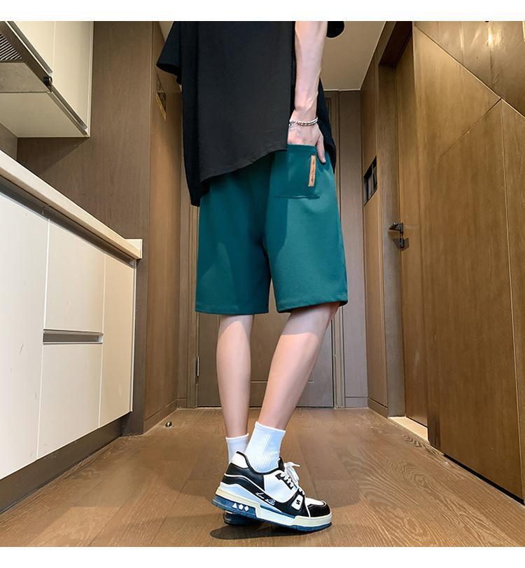 Новые летние мужские шорты с принтом в гонконгском стиле - модные повседневные спортивные штаны средней длины