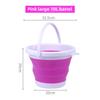 Портативное складное ведро для путешествий на открытом воздухе - пластиковое большое ведро для мытья автомобиля и рыбалки