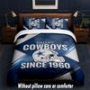 Dallas Cowboys Design Bed Bedding Set 1 Duvet Cover + 2 Pillowcases Soft Breathable Household Bed Linens
