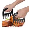 VINGVO Pulled Pork Claws 2 Pieces Bear Claw Meat Chopper Pork Tongs Pull Shred Meat Handle