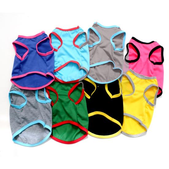 Pet Vest Anti-Hair Removal Mosquito Prevention Breathable Fabric Dog Vest Color-Blocking Design Pet Clothing