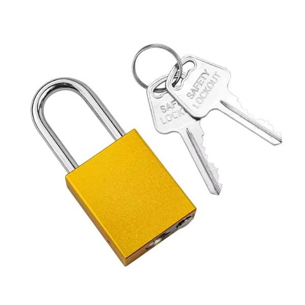 Made in China Aluminum Safety Padlock 38mm Steel Shackle Keyed Differ QLP38 Multipurpose Industrial Lock