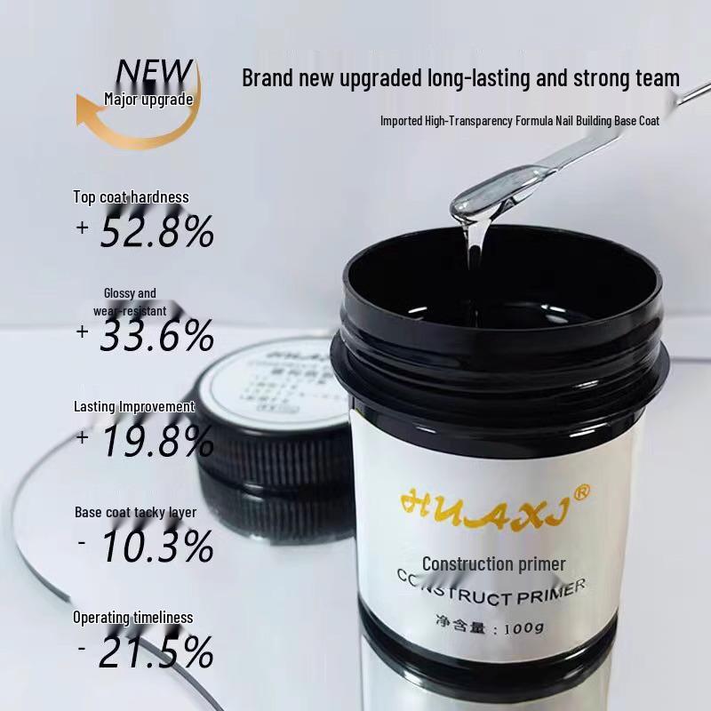 Гель-строитель УФ для наращивания ногтей, большая емкость, безболезненный - 100 мл