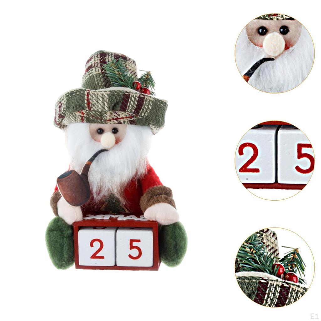 Advent Calendar Made of Wood with Figures And Dolls for The Christmas Season