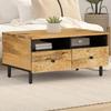 VidaXL Coffee Table, Side Table with Legs and Door, End Table with Storage, Living Room Furniture, Wood of 356904