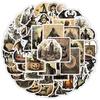 50 Pieces of Nordic-style New Halloween Graffiti Stickers, Water Cup Waterproof Decorative Stickers, Halloween Festival Stickers