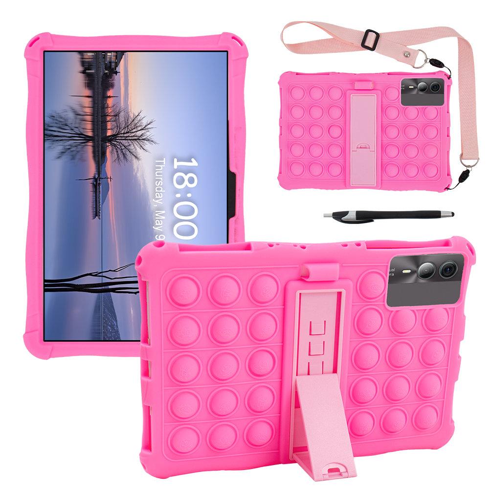 Мягкий чехол-подставка Bubble для Blackview Tab 90 Wifi 2025 с плечевым ремнем, защитный детский чехол для планшета