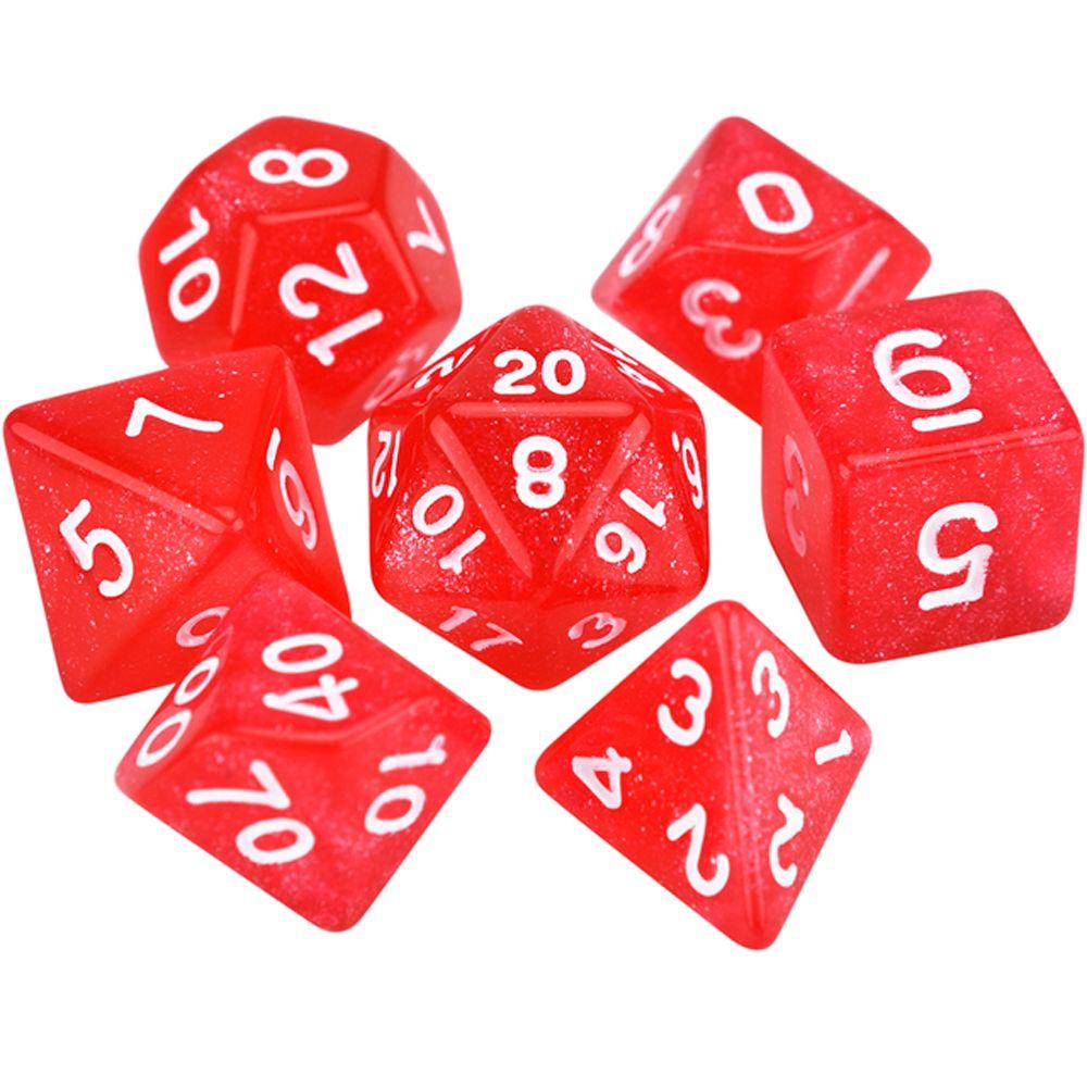 7 штук многогранных кубиков двух цветов, многогранные кубики, инструменты для развлечений для настольных игр в баре, ночном клубе