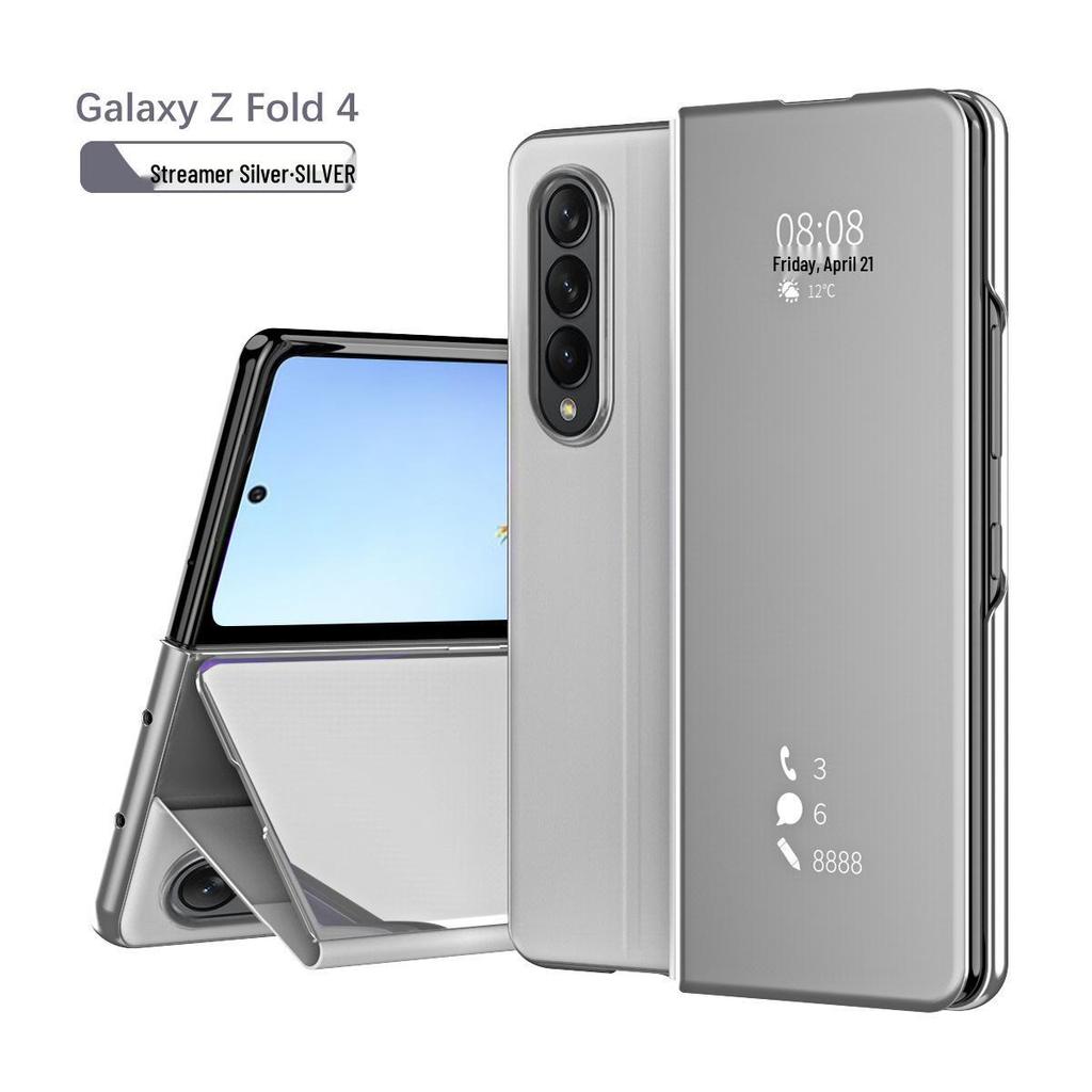 Чехол для телефона Samsung Z Fold7/6/5: Умный флип-зеркало, Полное покрытие, Защита от падений, Складная защита экрана.