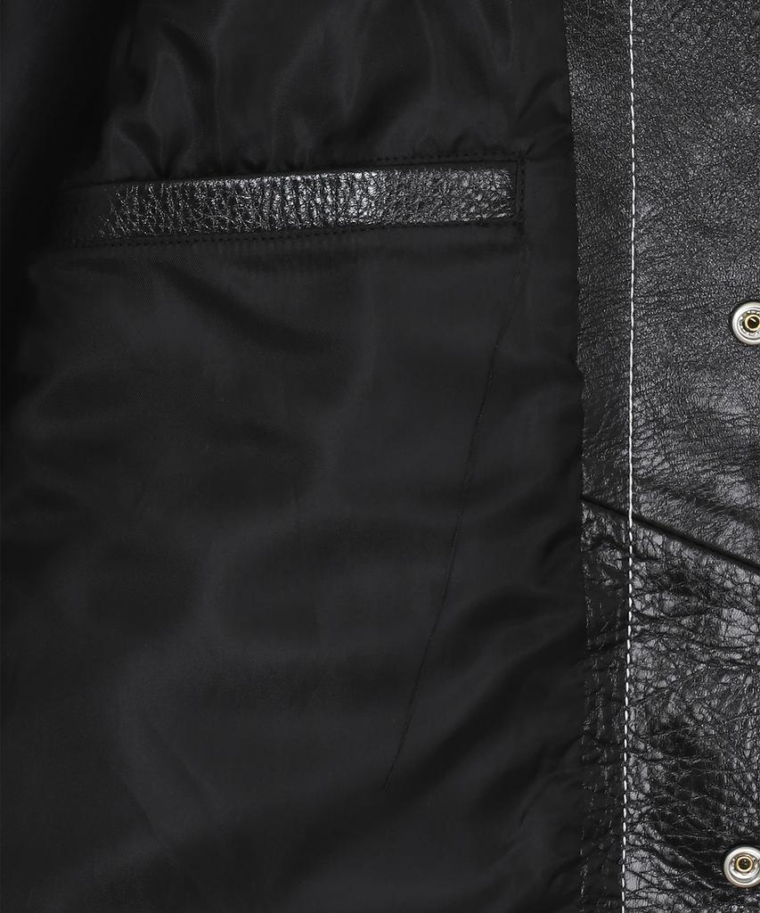 86D Stitch Leather Jacket - Black