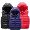 Boys Girls Warm Vest Autumn Winter Coat Kids Outwear Children Hooded