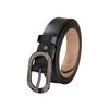 Женский ремень Формальная одежда Профессиональная одежда Воловья кожа Пряжка Ремень для брюк Слим OL стиль Универсальный Бизнес Черный ремень Женский