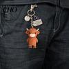 Metal Keychain A Little Highland Cow for You Keychain, 3D Resin Keyring with Birthstone Comforting Gift & Sentiment Card, Your Daily Reminder of Quiet