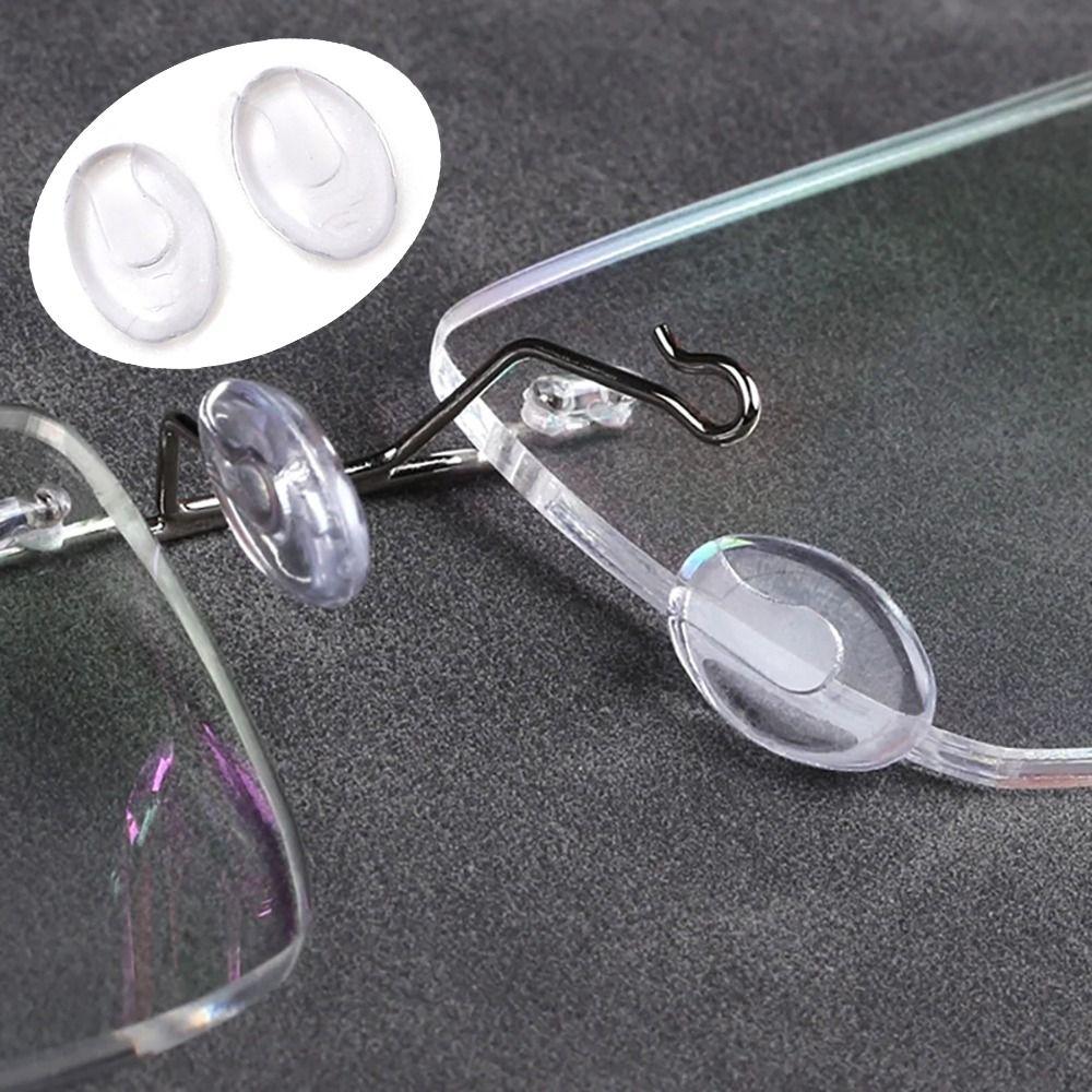 Transparent Clear Oval Eyeglass Nose Bracket Anti-slip Nose Support Men Women