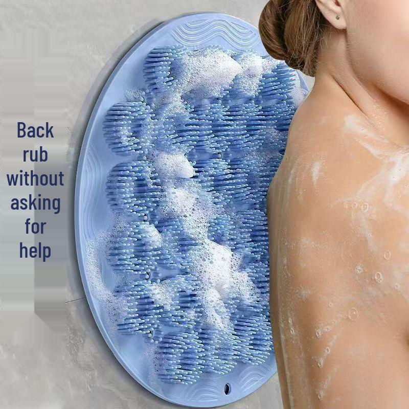 Настенная силиконовая щетка для спины и ног с присосками - Не требует посторонней помощи