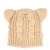 Universal Chemistry Bear Twist Knit Beige Beanie Bear Beanie