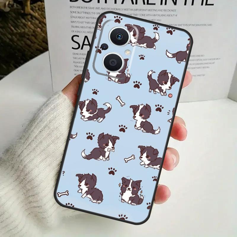 Чехол для телефона с собакой Бордер-колли для OPPO Reno 8 7 Lite 8T 11 12 13 14 14F 10 Pro OPPO Find X8 X6 X5 Pro