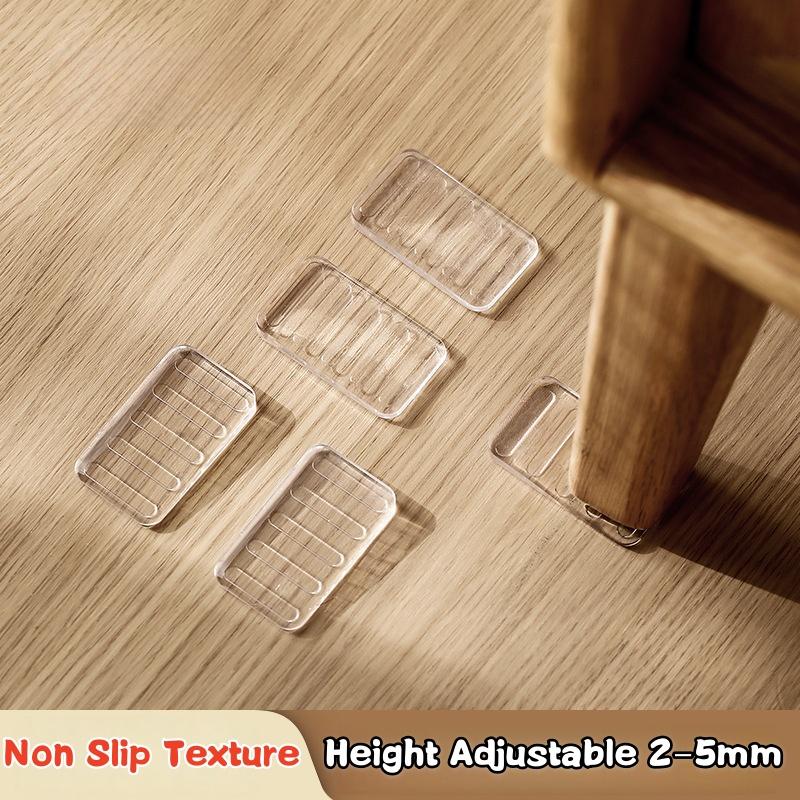 8 Pcs Leveling Shims, Clear Plastic Wedges for Level Uneven Home Furniture,Toilet,Bed,Table,Appliance,Non Slip Texture Levelers