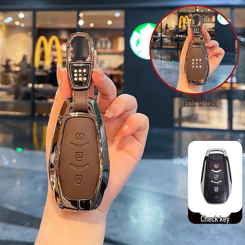 Синий Электрический Чехол для Ключа E5plus для Автомобильного Ключа Dongfeng Seres E5 Plug-in Hybrid DE-i