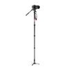 Manfrotto Element MII Video Monopod with Fluid 4 Twist Red Head, Aluminum, Sections, 137.7cm Height, 1.05kg Weight, Lock, MVMELMIIA4LIVE,