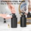 304 Stainless Steel Pump Hand Soap Dispenser Rust Proof Liquid Storage Container  Countertop