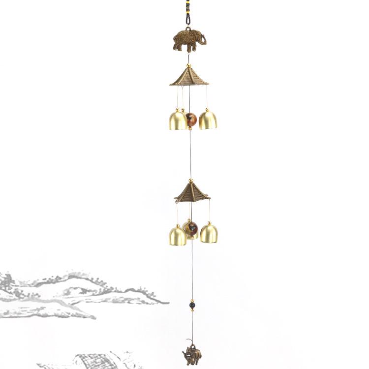 Старинные китайские литые ветряные колокольчики: Подвеска-колокольчик из меди для домашнего декора и подарков