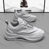 Модные мужские повседневные кроссовки, легкие прогулочные теннисные туфли, мужские осенние модные уличные туфли на толстой нескользящей платформе белого цвета, Zapatillas Mujer