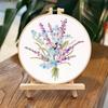 Colorful Flower Embroidery Kit DIY Embroidery Set Home Decor Cross Stitch Set  Adults
