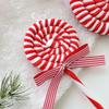 Christmas Red and White Plush Decorations Christmas Balls Walking Sticks Candy Christmas Tree Hangings Christmas INS Ornaments