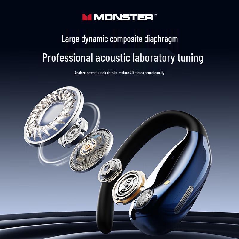 Беспроводные Bluetooth-наушники Monster MQO22 с открытым дизайном для спорта